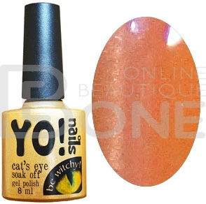Магнітний гель-лак Yo!Nails Cats Eye №94 помаранчевий із шиммером 8 мл