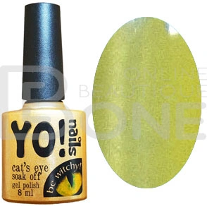 Магнітний гель-лак Yo!Nails Cats Eye №97 трав`яний зелений із шиммером 8 мл