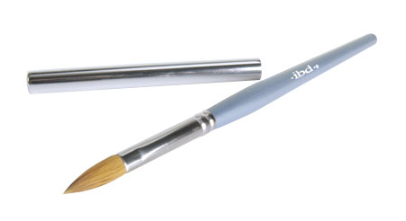 IBD Round Acrylic Brush #8 блакитна ручка