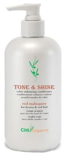 Кондиціонер, що ламінує, Червоно-махагонний CHI Organics Tone and Shine Red Mahogany 350 мл