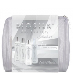 Дорожній набір Шовкова терапія BioSilk Silk Therapy Travel Kit шампунь, кондиціонер, шовк-комплекс