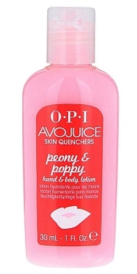 Лосьйон для рук і тіла Півонія і мак OPI Avojuice Peony and poppy 30 мл