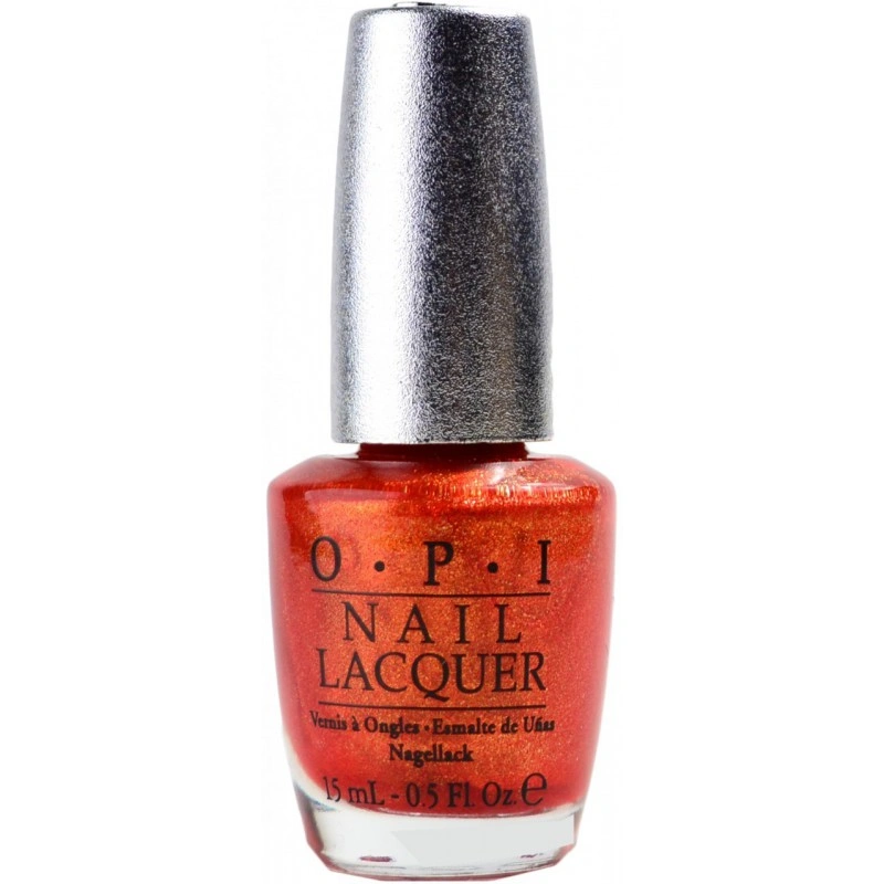 Лак OPI Luxurious яскраво-оранжевий з мікроблиском 15 мл