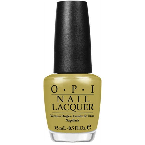 Лак OPI Dont Talk Bach To Me миготливий гірчично-жовтий, емаль 15 мл