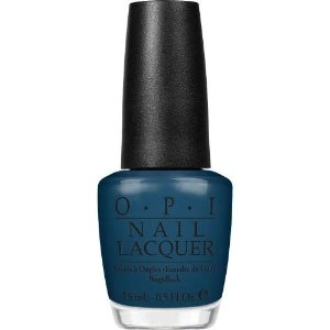 Лак OPI Ski Teal We Drop колір морської хвилі без перламутру, емаль 15 мл