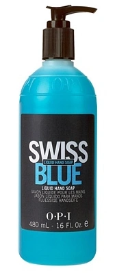 Антибактеріальне рідке мило для рук із силіконом OPI Swiss Blue Liquid Soap 480 мл