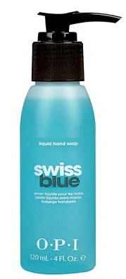 Антибактеріальне рідке мило для рук із силіконом OPI Swiss Blue Liquid Soap 120 мл