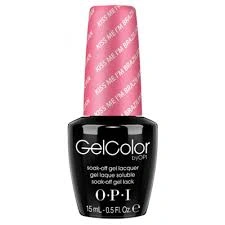 Гель-лак OPI Kiss Me I`m Brazillian рожевий, глянсовий 15 мл