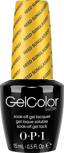 Гель-лак OPI Need Sunglasses? яскравий жовтий глянець 15 мл