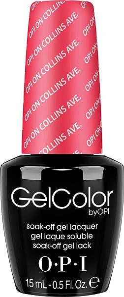 Гель-лак OPI on Collins Ave кораловий, глянсовий 15 мл
