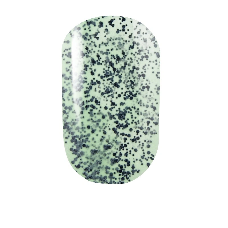 Лак Naomi Nail Lacquer 287 Naomi колір ківі з чорними вкрапленнями 12 мл