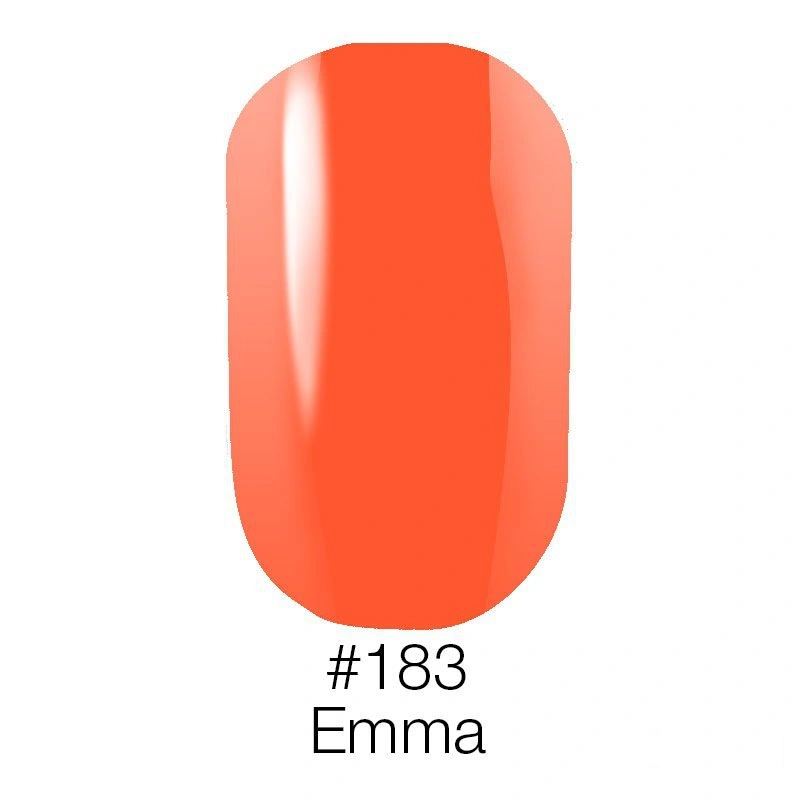 Гель-лак Naomi Gel Polish №183 мандариновий з неоновим ефектом, емаль 6 мл
