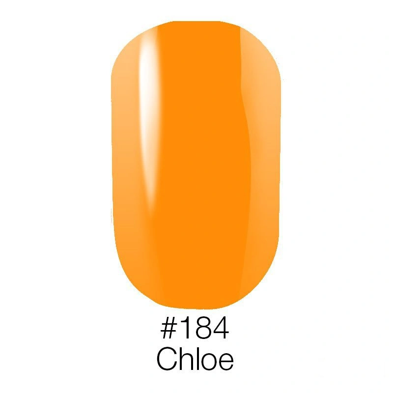 Гель-лак Naomi Gel Polish №184 помаранчевий з неоновим ефектом, емаль 6 мл