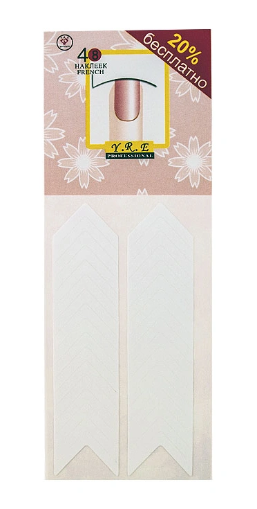 Трафарети для французького манікюру та педикюру YRE French Manicure Guides 34 шт