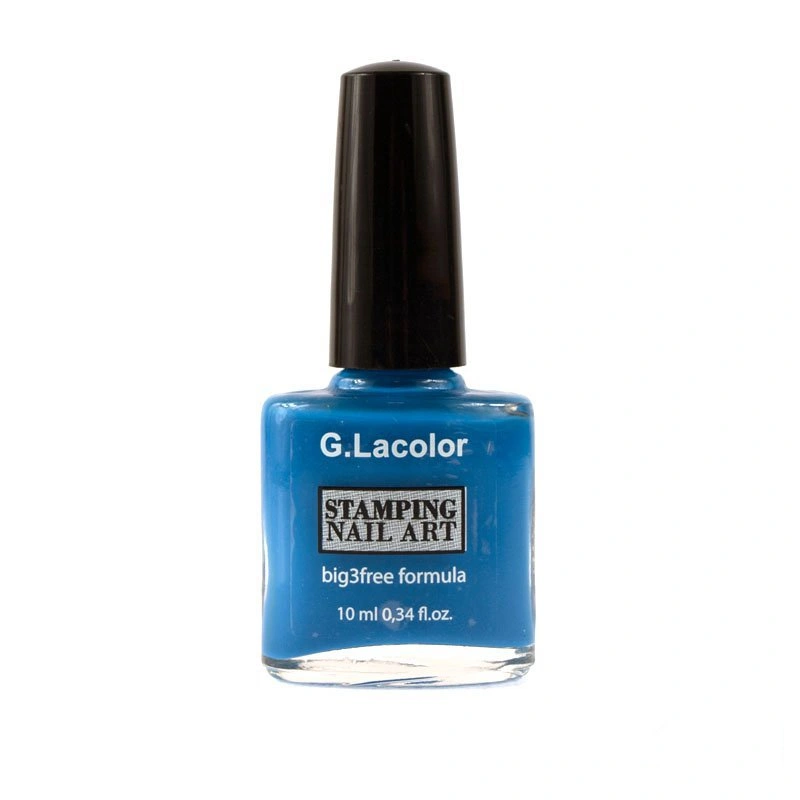 Лак для нігтів для стемпінгу G.La color Stamping Nail Art Lacquer 007 синій, емаль 10 мл