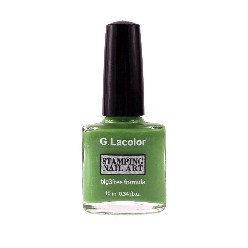 Лак для нігтів для стемпінгу G.La color Stamping Nail Art Lacquer 008 зелений, емаль 10 мл