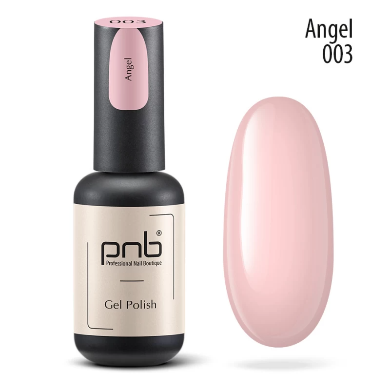 Гель-лак PNB №003 Angel рожевий з ледь помітним шиммером 8 мл