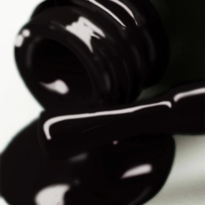 Гель-лак PNB №023 Dark Black чорний, емаль 8 мл