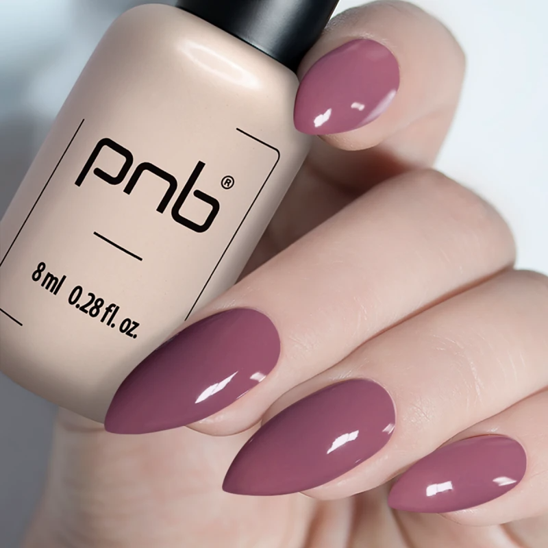 Гель-лак PNB №097 Tea Rose темний брудно-рожевий, емаль 8 мл
