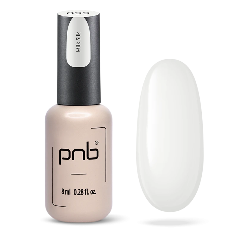 Гель-лак PNB №099 Milk Silk молочний, емаль 8 мл
