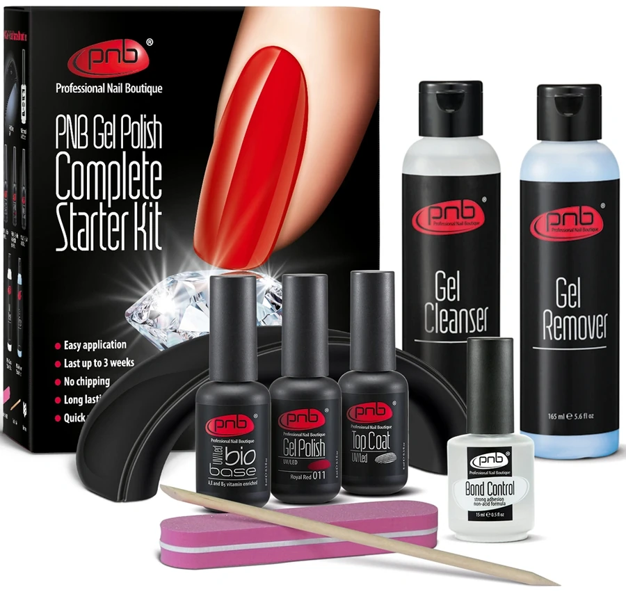 Стартовий набір PNB із LED апаратом 9 Вт PNB Complete Gel Polish Starter Kit