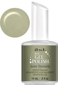 Гель-лак IBD Just Gel Jade Dynasty світло-зелений, щільний, без блискіток і перламутру, емаль 14 мл