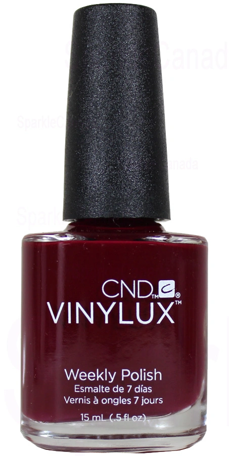 Лак CND VINYLUX 197 Rouge Rite темно-червоний з вишневим відтінком, емаль 15 мл