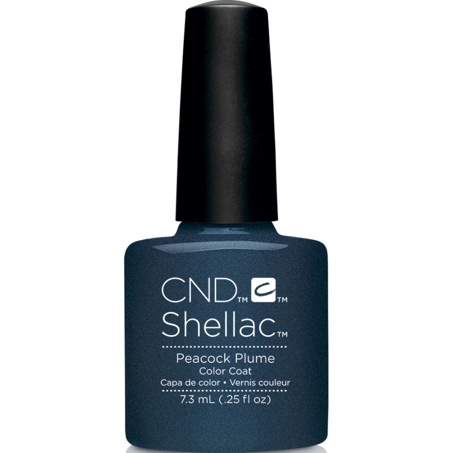 Гель-лак CND Shellac Peacock Plume темно-синій перламутровий 7,3 мл