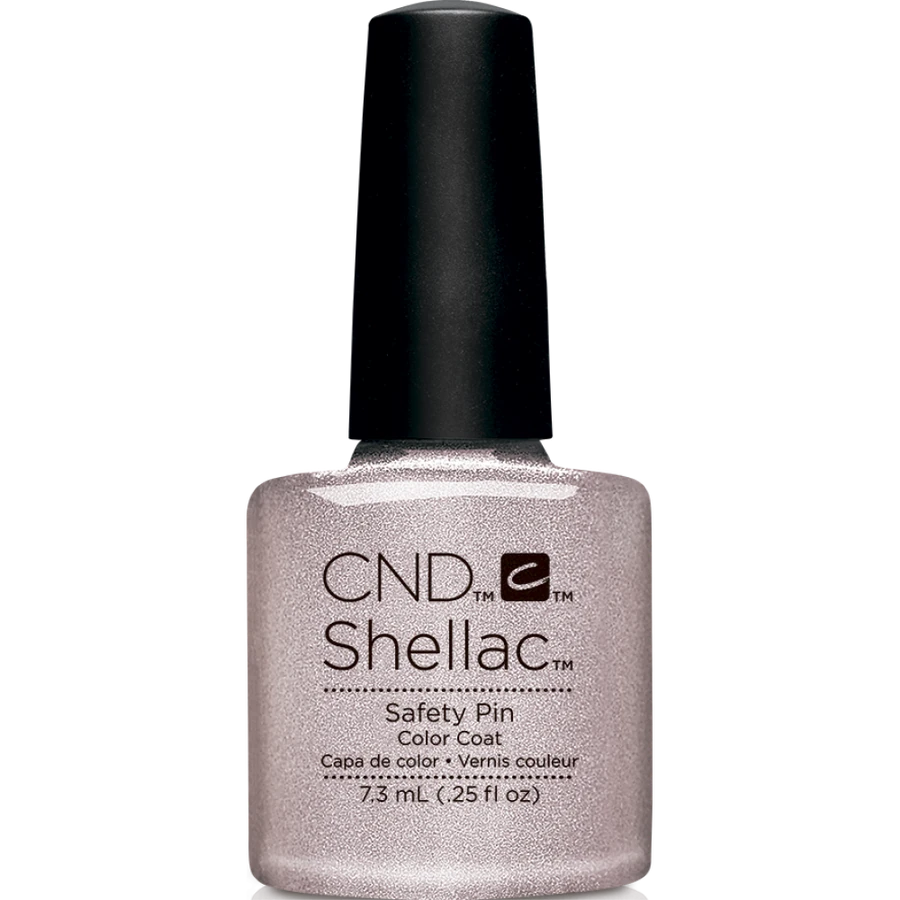 Гель-лак CND Shellac Safety Pin перламутровий сріблясто-бежевий 7,3 мл