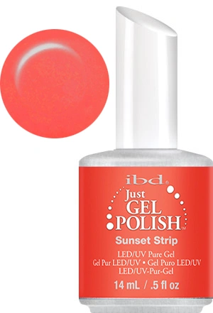Гель-лак IBD Just Gel Polish Sunset Strip яскравий оранж, емаль 14 мл