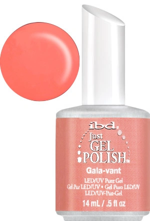 Гель-лак IBD Just Gel Polish Gala-Vant неоновий оранжево-кораловий, емаль 14 мл