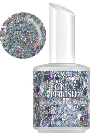 Гель-лак IBD Just Gel Polish Yacht-a Yacht-a Yacht-a мікс блискіток на прозорій основі 14 мл