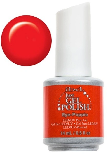 Гель-лак IBD Just Gel Polish Eye-Poppie червоно-жовтогарячий, емаль 14 мл