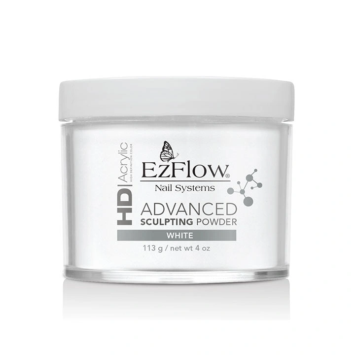 Яскраво-біла акрилова пудра EzFlow High Definition White Powder 113 г