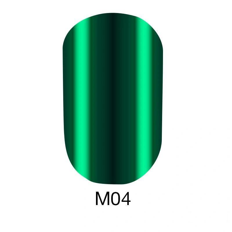 Гель-лак Naomi Gel Polish Metallic Collection M04 яскраво-зелений металік 6 мл