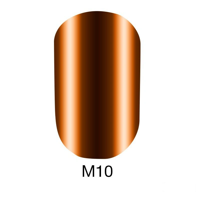 Гель-лак Naomi Gel Polish Metallic Collection M10 оранжево-мідний металік 6 мл