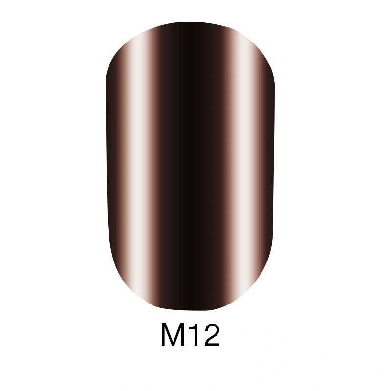 Гель-лак Naomi Gel Polish Metallic Collection M12 коричневий металік 6 мл