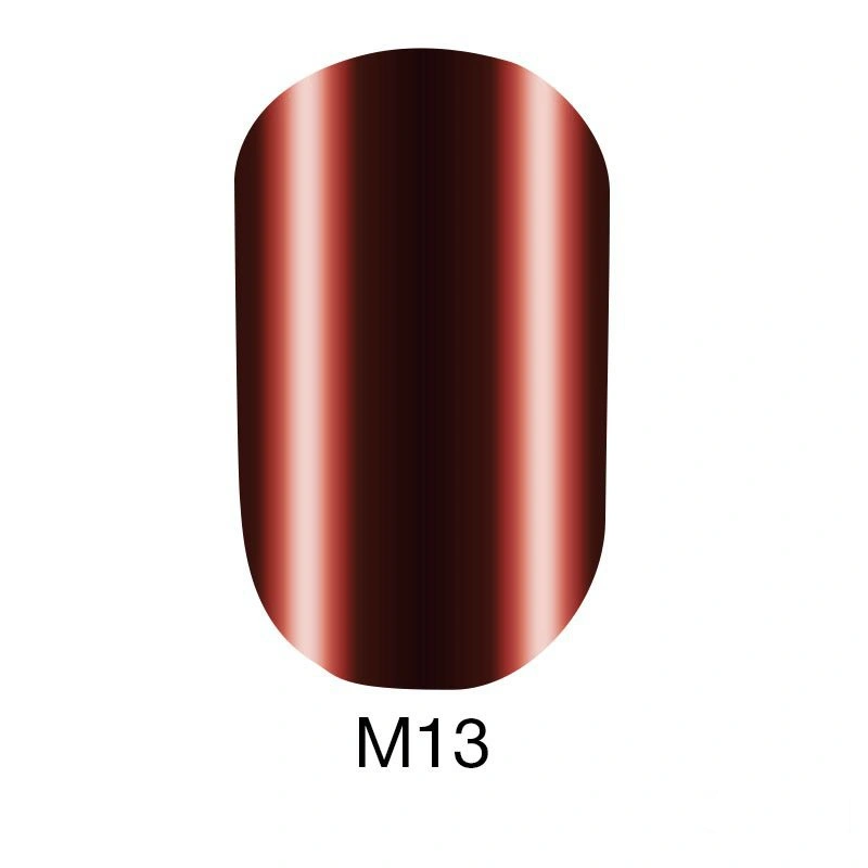 Гель-лак Naomi Gel Polish Metallic Collection M13 червоний металік 6 мл