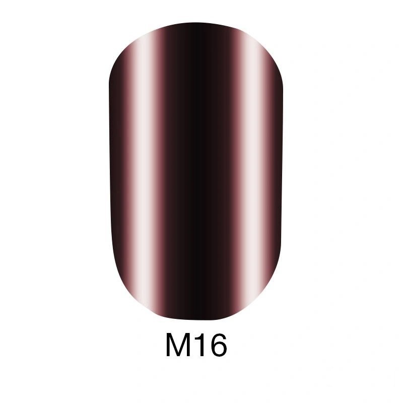 Гель-лак Naomi Gel Polish Metallic Collection M16 бордовий металік 6 мл