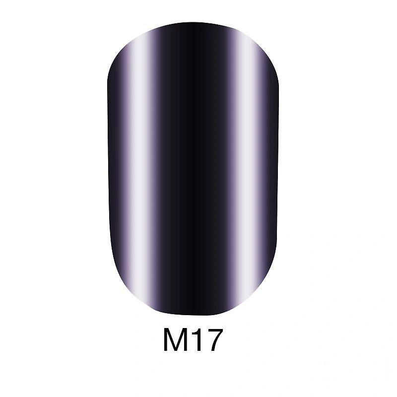 Гель-лак Naomi Gel Polish Metallic Collection M17 фіолетово-сріблястий металік 6 мл
