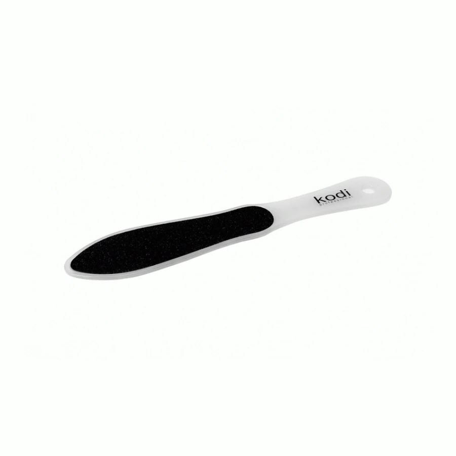 Пилка для педикюру Kodi Pedicure Nail File with White Plastic Handle 120/180 грит пластикова біла ручка