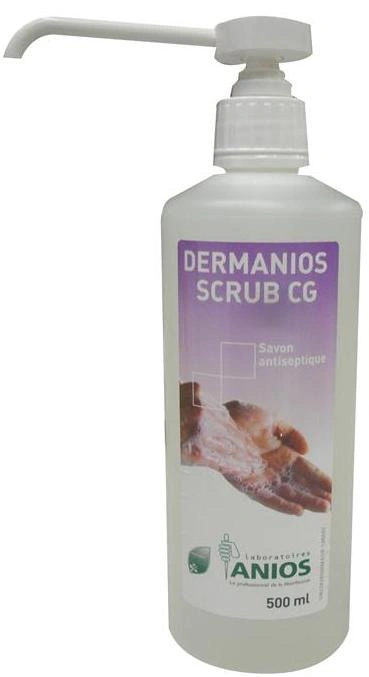 Рідке антисептичне мило для гігієнічного миття рук Anios Dermanios Scrub CG 500 мл