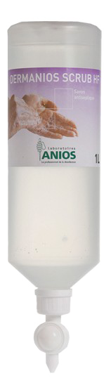 Рідке антисептичне мило Anios Dermanios Scrub HF with dispenser 1 л