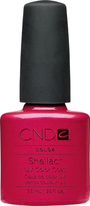 Гель-лак CND Shellac Hot Chilis класичний малиновий, з мікроблиском 7,3 мл