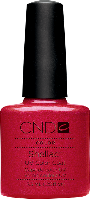 Гель-лак CND Shellac Hollywood яскраво-червоний з мікро-блискітками, що грають 7,3 мл
