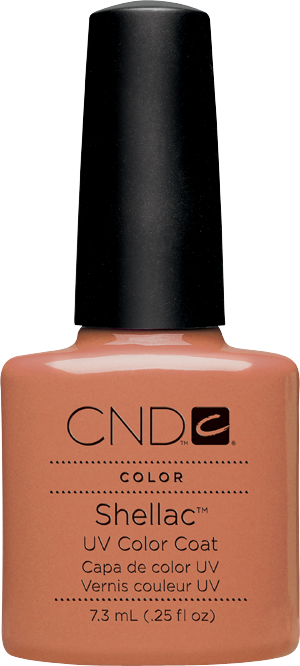 Гель-лак CND Shellac Cocoa темний беж, теплий відтінок, емаль 7,3 мл