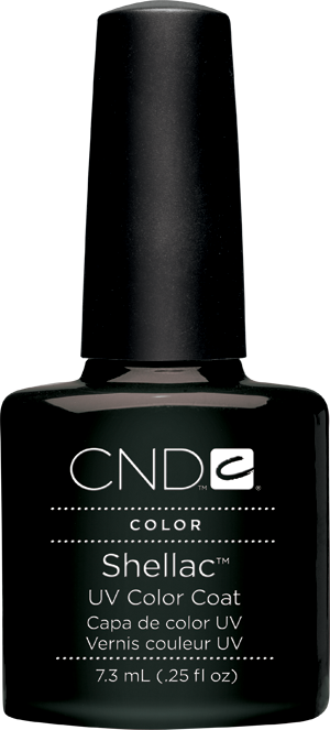 Гель-лак CND Shellac Black Pool чорний, насичений 7,3 мл