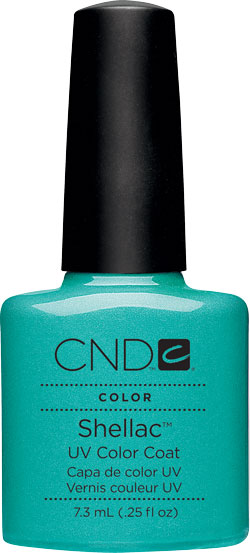 Гель-лак CND Shellac Hotski To Tchotchke бірюза з мікроблиском 7,3 мл