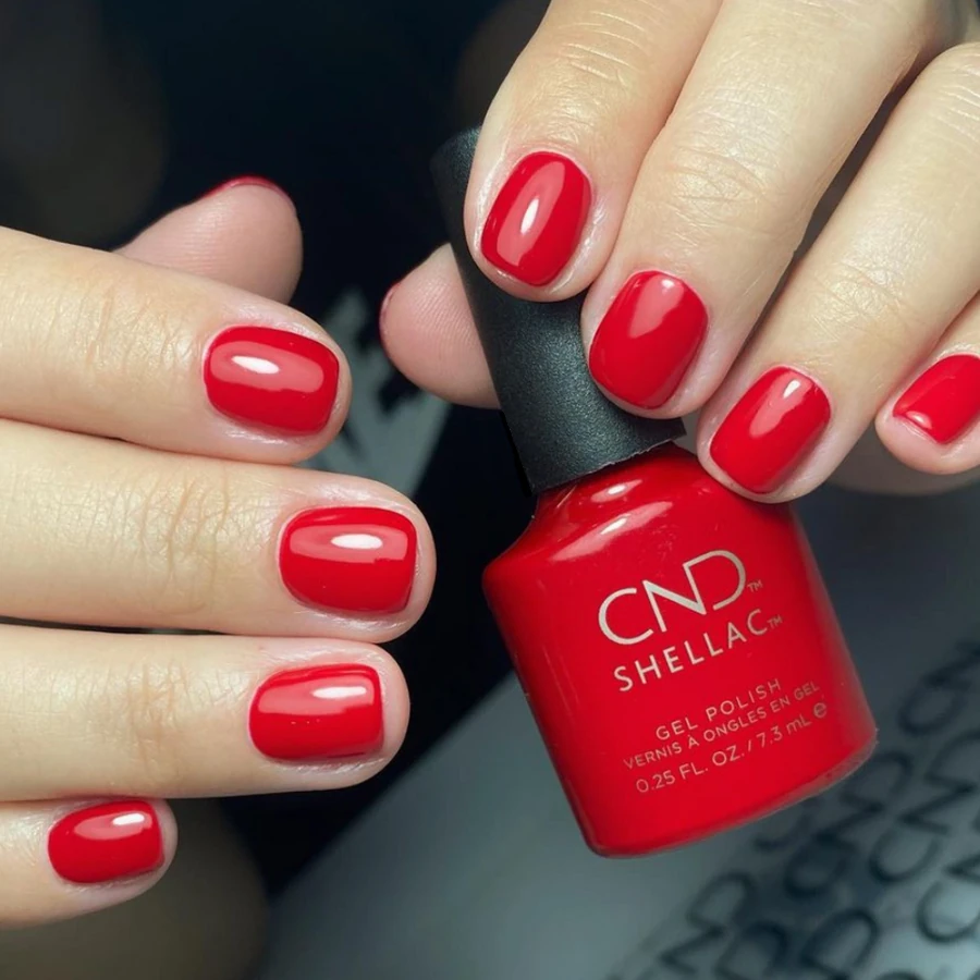 Гель-лак CND Shellac Wildfire класичний червоний, емаль 7,3 мл