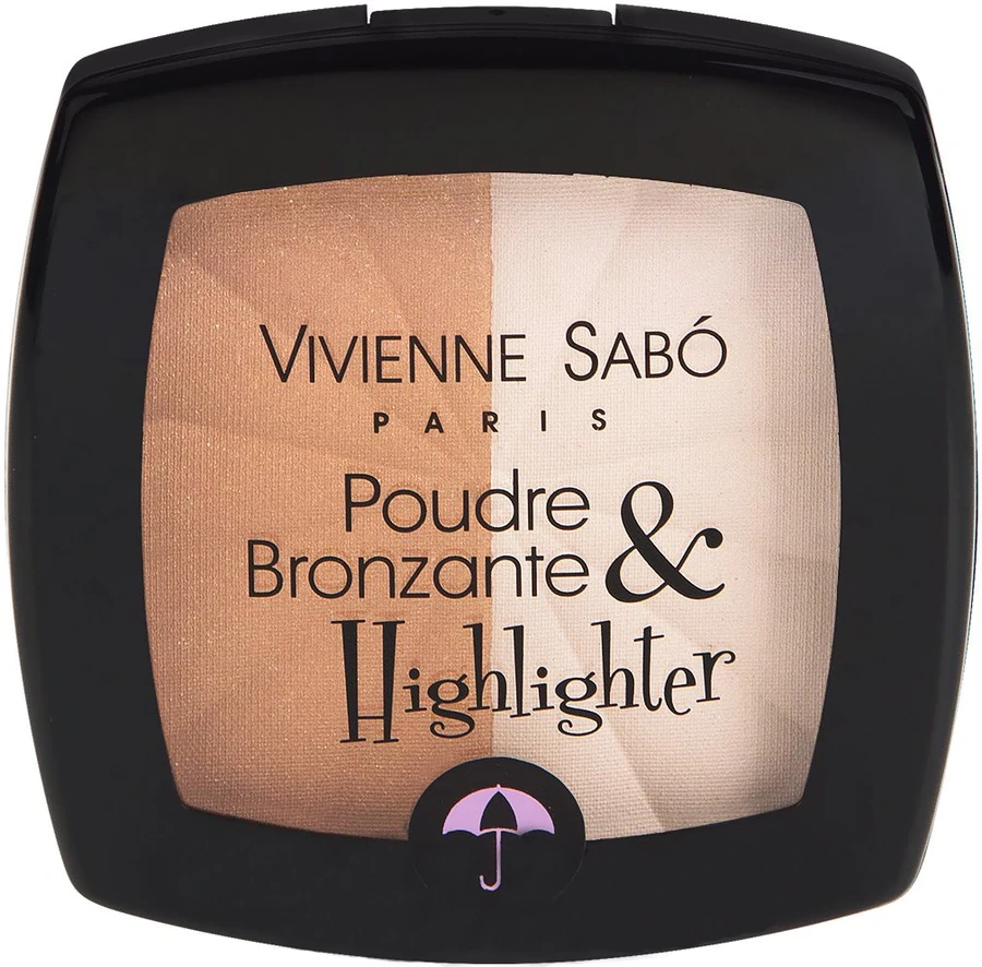 Пудра, що бронзує, з хайлайтером Vivienne Sabo Poudre Bronzante & Highlighter 11г